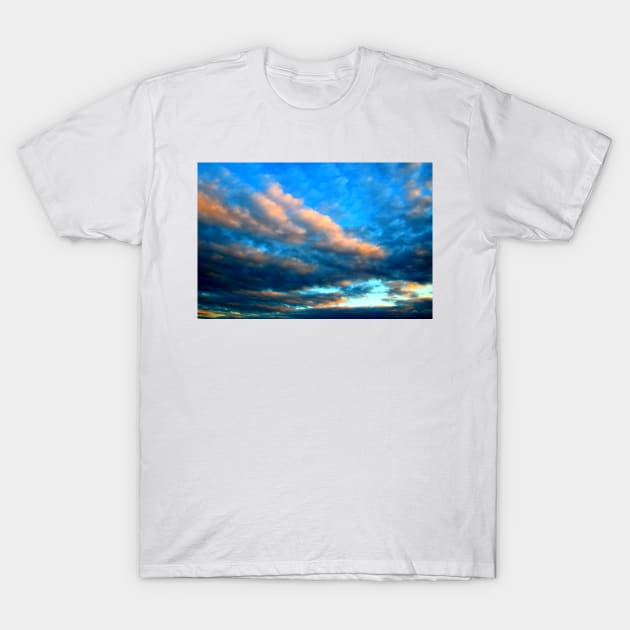 Cloudy sky before the storm during sunset T-Shirt by KristinaDrozd